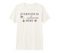 Everyone is Welcome Here Pride Sign Lesbian Butterfly Pride Camiseta Premium