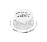 Everyone is Welcome Here Pride Sign Lesbian Butterfly Pride PopSockets PopGrip para MagSafe