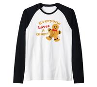 Everyone Loves A Ginger Bread Man Camiseta Manga Raglan