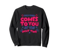 Everything At The Right Time Positive Quote Motivational Sudadera