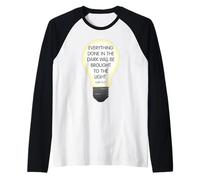 Everything Done in The Dark Luke 8 17 Diseño Inspirador Camiseta Manga Raglan