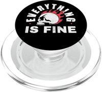 Everything Fine Skull Design Ansiedad gráfico divertido PopSockets PopGrip para MagSafe
