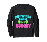 Everything Hurts and I Am Hungry Gym Motivation Design Manga Larga