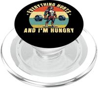 Everything Hurts and I'm Hungry Funny Dog Gym Halterofilia PopSockets PopGrip para MagSafe