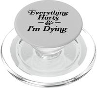 Everything Hurts & I'm Dying Vintage 80s Sarcasm PopSockets PopGrip para MagSafe