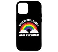 Everything Hurts & Im Tired Ironic Existential Meme Lover Carcasa para iPhone 12/12 Pro