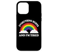 Everything Hurts & Im Tired Ironic Existential Meme Lover Carcasa para iPhone 12 Mini