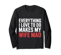 Everything I Love To Do Makes My Wife Mad Husband Joke |- Manga Larga