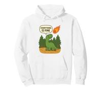 Everything Is Fine Dino Sudadera con Capucha