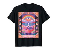 Everything is Temporary Surreal Celestial Boho Festival Rave Camiseta gráfica económica, Hombre, Negro, M