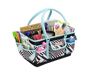 Everything Mary Organisateur de Fourre Tout de Luxe Teal Géo EVM9152-22