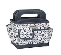 Everything Mary Organizador de escritorio geométrico, gris/crema EVM12830-3