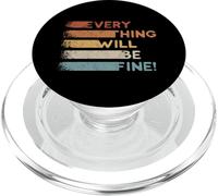 Everything Will Be Fine! Estilo Retro Todo estará Bien PopSockets PopGrip para MagSafe
