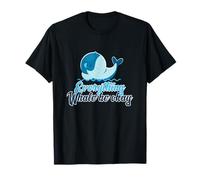 Everything will Be Okay Whale Cute Animal Juego de palabras positivo Camiseta