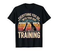 Everything You Do with Your Dog Is Training Camiseta gráfica económica, Hombre, Negro, M