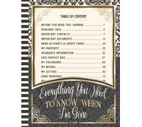Everything You Need To Know When I'm Gone After Death Planner: A Simple Guide For Loved Ones To A Smoother Transition | My Wishes, My Letters, My ... Insurance Information, Important Documents...