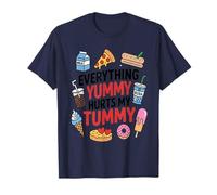 Everything Yummy Hurts My Tummy Intolerancia A La Lactosa Camiseta