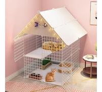 Eves Cage Cage Cat Cable CIENTA RESTABLE DE ALIMENTO DE DIY DIY Caja GRESE Ideal para 1-2 Gatos (tamaño: 75x75x110 cm) FANDIAO