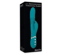 Eve's - Conejo de empuje recargable, color verde