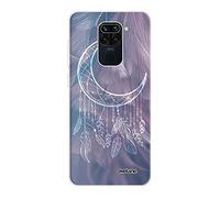 Evetane - Carcasa de Silicona Compatible con Xiaomi Redmi Note 9, protección Integral 360, Fina y Transparente, Carcasa Delantera y Trasera, Alta Resistencia, diseño de Luna atrapada en sueños