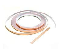 EVG 5mm x 25m Cinta De Cobre contra babosas | Cinta Autoadhesiva contra babosas de cobre | Cinta conductora para blindaje EMI y reparaciones eléctricas | (5mm (ancho) x 25m (largo))