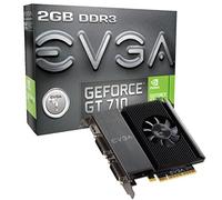 EVGA Tarjeta gráfica NVIDIA GT 710 de 2 GB DDR3 de 64 bits PCI-Express CUDA