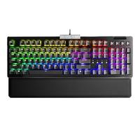 EVGA Z15 RGB USB Gaming Keyboard, RGB Backlit LED, Hotswappable Mechanical Kailh Speed Silver Switches (Linear), 821-W1-15US-KR, Black