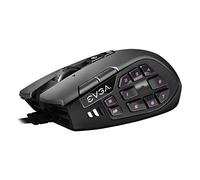 EVGA X15 MMO Gaming Mouse, 8k, Wired, Black, Customizable, 16,000 dpi, 5 Profiles, 20 Buttons, Ergonomic 904-W1-15BK-K3