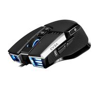 EVGA X17 Ratón Gaming con Alámbrico, Negro, Personalizable, 16.000 dpi, 5 Perfiles, 10 Botones, Ergonómico 903-W1-17BK-KR