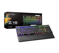 EVGA Z15 RGB Gaming Keyboard, RGB retroiluminado LED, Hotswappable mecánico Kaihl Speed Bronze Interruptores (Clicky)