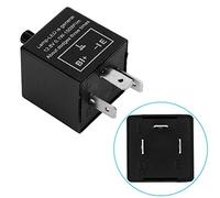 EVGATSAUTO 12V 3-poliger einstellbarer LED Blinker-Relais Blinker-Relais Blink-Singal-Relais-Fix para Blinkeranzeige