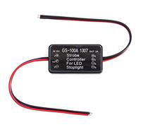 EVGATSAUTO Controlador intermitente de tercera luz freno estroboscópica GS-100A 1307, compatible con vehículos 12-24 V (coches, motos, bicicletas eléctricas), IP67, -40 °C a 50