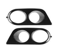 EVGATSAUTO Cubierta de luz antiniebla, 2 uds., Cubierta de luz antiniebla del parachoques delantero, doble orificio, accesorio para coche, apto para E46 M3 4 puerta 2001-2006(Negro brillante)