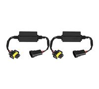 EVGATSAUTO Decodificador LED, faro para H8/H9/H11 C12 Lámpara antiniebla LED Antiparpadeo Parpadeo Flash Dispositivo cancelador sin errores Kit de conversión de decodificador de resistencia