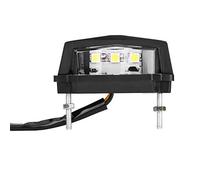 EVGATSAUTO Luz Trasera LED para Moto Universal 12V - Luz Matrícula Trasera con 3 LED, Instalación Sencilla 2 Hilos, Alta Visibilidad Negro