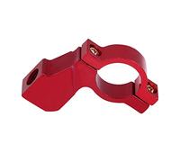 EVGATSAUTO Soporte para espejo retrovisor de motocicleta, aleación de aluminio de 10 mm Soporte para manillar de motocicleta Soporte para adaptador de espejo retrovisor(rojo)