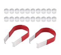 EVGATSAUTO Tapa de perno, 20 piezas 19 mm Cromo Universal Tuerca de rueda Tapa de perno con herramienta de extracción