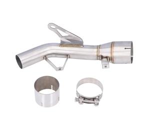 EVGATSAUTO Tubo Medio de Escape para Motocicleta Z900 2017-2021, Tubo de Enlace Medio de Escape de Acero Inoxidable 304 Resistente al Calor