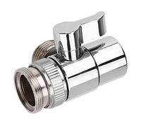 EVGATSAUTO Válvula desviadora de grifo de latón, válvula desviadora de agua, se adapta a adaptador de manguera G1/2 para cocina y baño con rosca M22 x M24