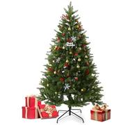 EVGN Árbol de Navidad artificial de 180 cm, con ramas realistas de polietileno+PVC y soporte de metal resistente, denso, duradero, realista, decoración navideña para interiores
