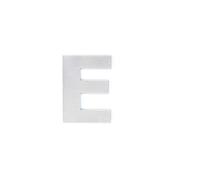 EVI Herrajes | Letra Adhesiva E para Casas | De Acero Inoxidable | 80 mm | Para Paredes, Fachadas, Portales o Puertas | Válida para Exterior e Interior | Mod.065080EAM