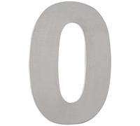 EVI Herrajes | Número Adhesivo para Casas de Acero Inoxidable | Nº 0 | 120 mm | Para Paredes, Fachadas, Portales o Puertas | Para Exterior e Interior | Mod. I-1200AM