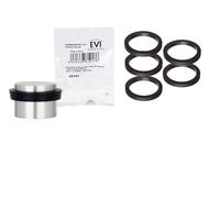 EVI Herrajes | Recambio de Goma Protectora para Tope de Puerta Adhesivo | Pack 5 Unidades | Compatible con Mod. I-163/187/180/190/191 | Repuesto Original | Goma Negra