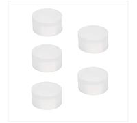 EVI Herrajes | Recambio para Tope Adhesivo de Pared para Puertas | Pack 5 Unidades | Compatible con Modelo I-205 | Repuesto Original | Goma de Silicona | Blanco