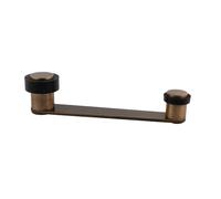 EVI Herrajes | Retenedor Giratorio para Puerta | Puertas de hasta 100mm | Latón Acabado Cuero | Goma Negra | Incluye Tornillo + Taco | Mod. I-253-CU