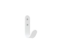 EVI Herrajes | Toallero de gancho | Colgador de pared blanco | Acero inoxidable | Atornillado | Para colgar ropa, toallas o accesorios | Mod. 183CTBL