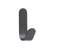 EVI Herrajes | Toallero de gancho | Colgador de pared gris antracita | Acero inoxidable | Adhesivo | Para colgar ropa, toallas o accesorios | Mod. 173ADGR