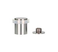 EVI Herrajes | Tope de Puerta| Acero Inoxidable | 24 X 30 mm | Base Roscada Atornillada | Acabado Mate | Incluye Tornillo + Taco de Sujeción | Mod. I-199/24X30-BCBAM