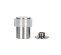 EVI Herrajes | Tope de Puerta| Acero Inoxidable | 24 X 35 mm | Base Roscada Atornillada | Acabado Mate | Incluye Tornillo + Taco de Sujeción | Mod. I-199/24X35-BCBAM