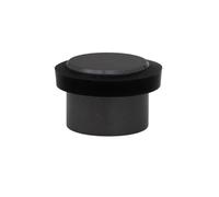 EVI Herrajes | Tope de Puerta Adhesivo | Ø24x20 mm | Gris Antracita | Acero Inoxidable Macizo | Fuerte Adhesión | 100% Funcional | Mod. I-163GR